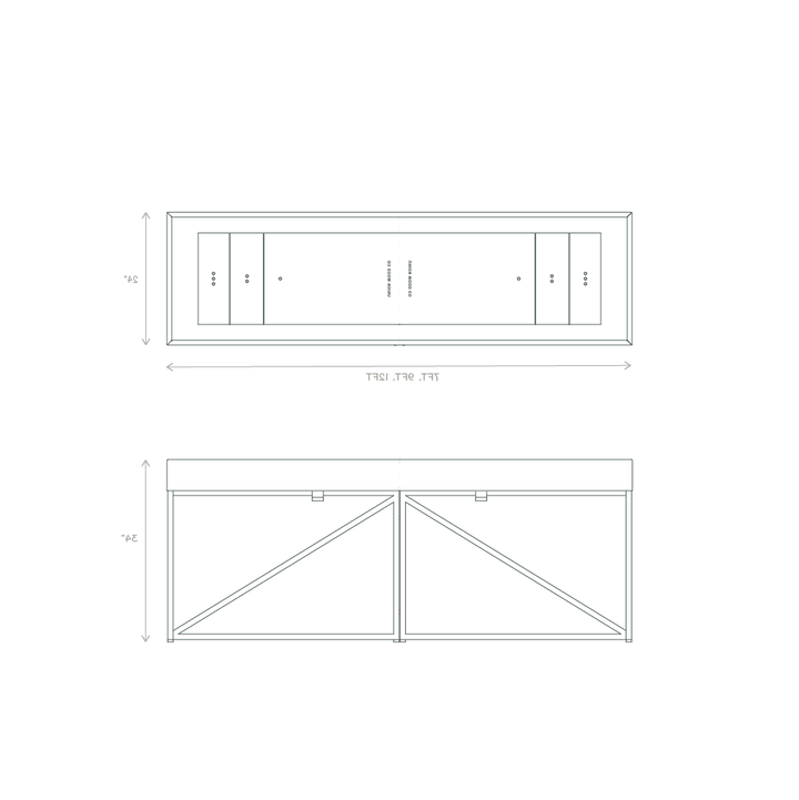 outdoor shuffleboard dimensions