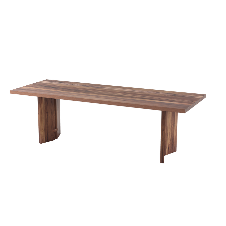 natural wood dining table