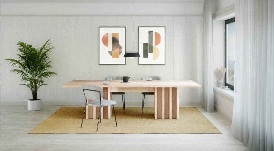 modern rectangular dining table