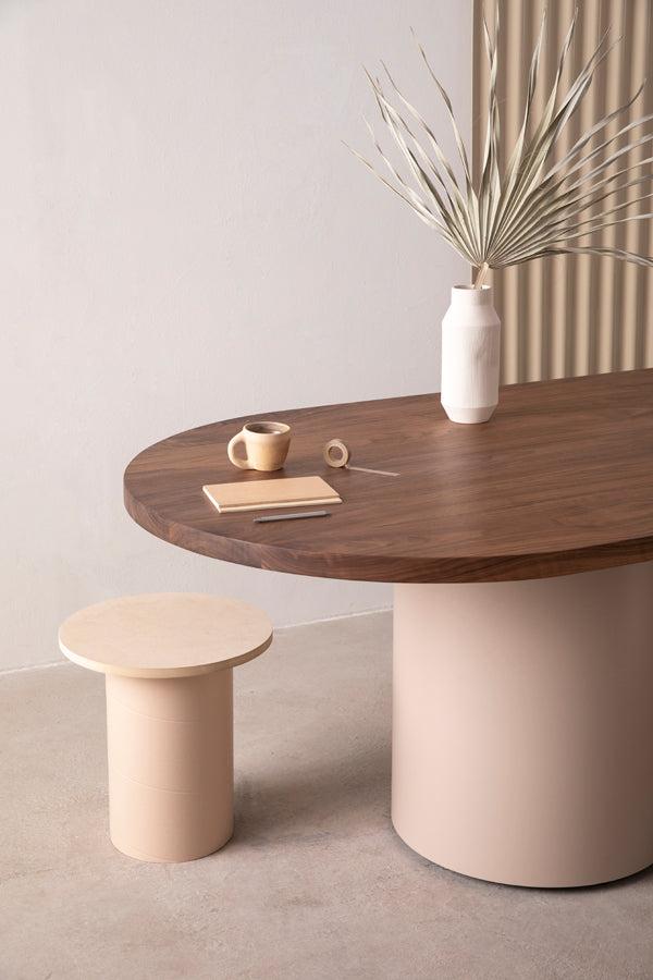 modern dining table rounded top