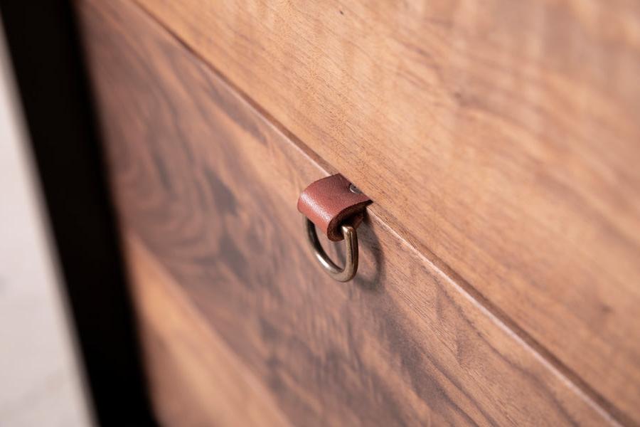 custom walnut cabinet