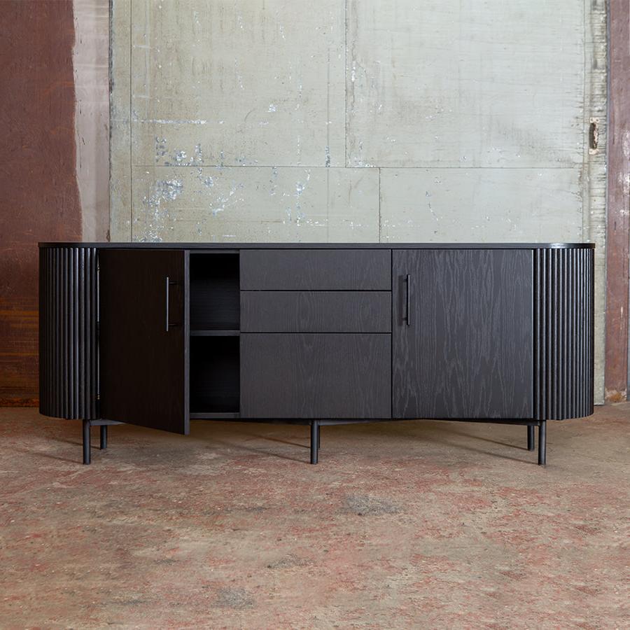 modern sideboard in black wood