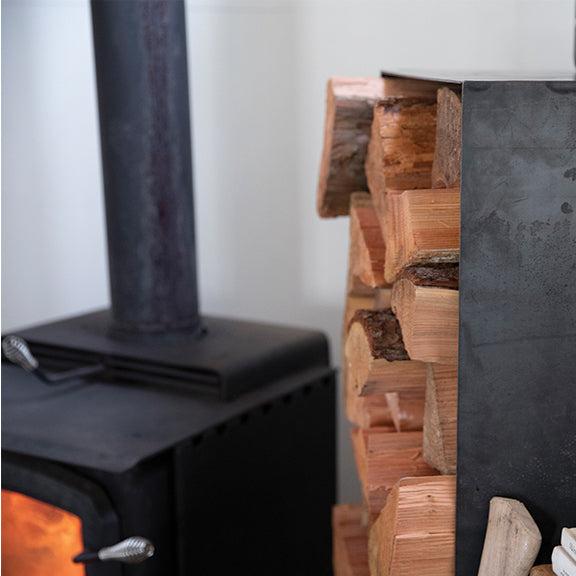 metal firewood storage 