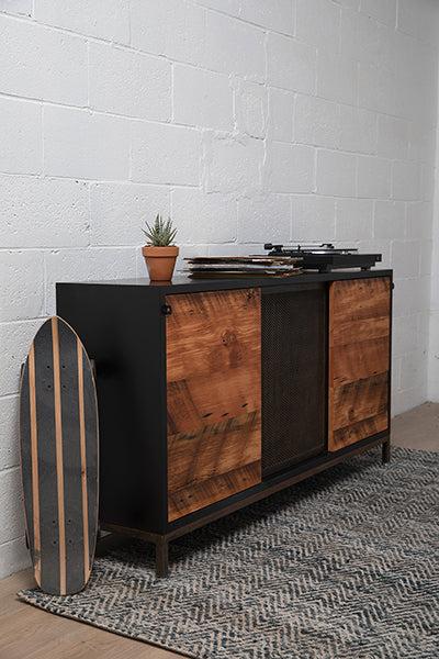 small walnut cabinet