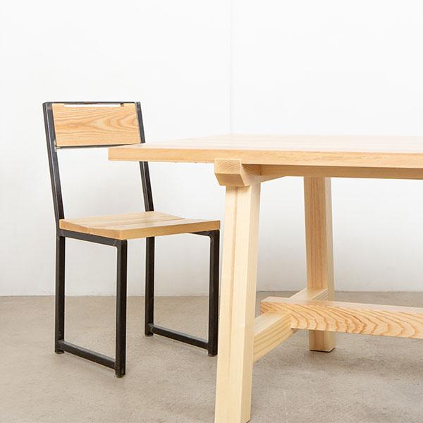 ash dining chair and table